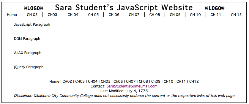 Sample template without formatting