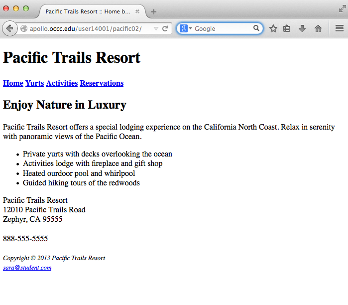 Pacific Trails Homepage