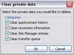 Clear Private Data 